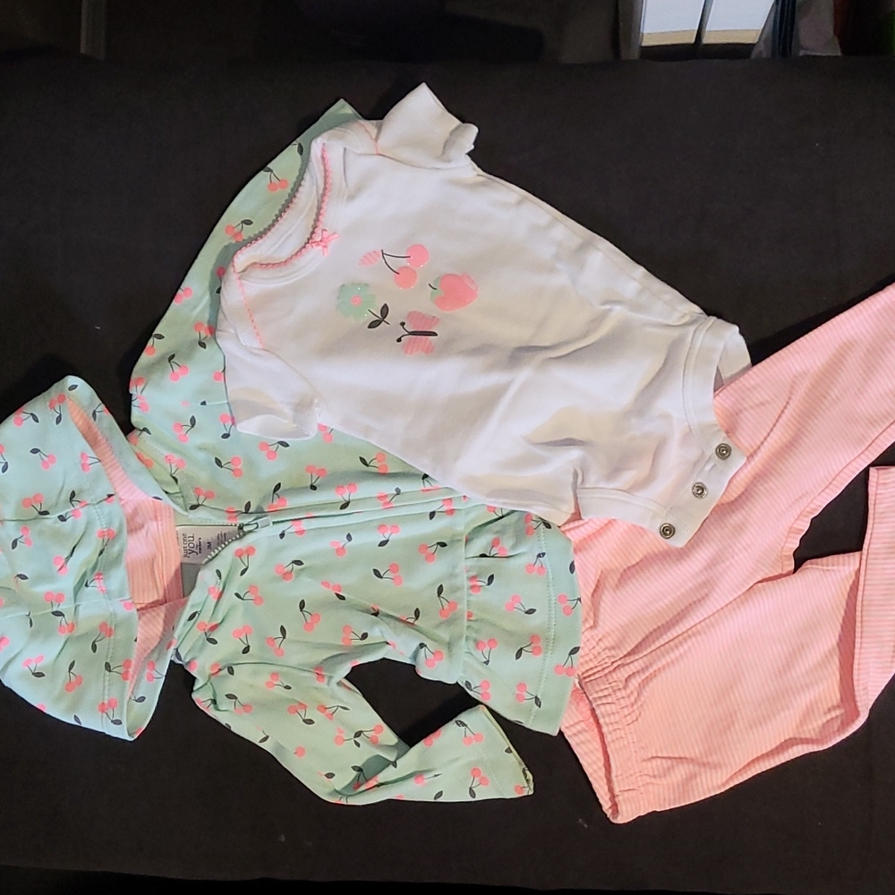 Teal Cherry Outfit 3M
